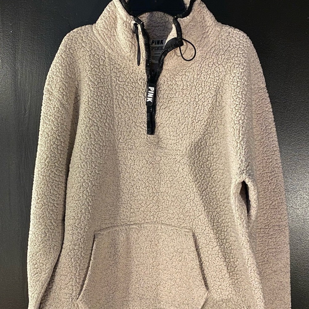 VS PINK Sherpa Quarter Zip